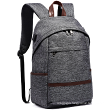 Cation Fabric Anti theft USB Charging Leisure College  Travel  Backpack Rucksack Bags With Earphone Hole